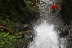 Pre-canyoning in de canyoning beek!